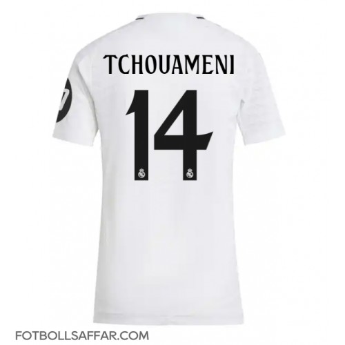 Real Madrid Aurelien Tchouameni #14 Hemmatröja Dam 2024-25 Kortärmad